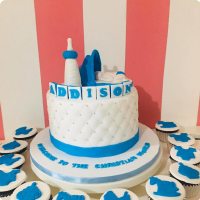 Addison Baptismal (for Boys) Custom Cake